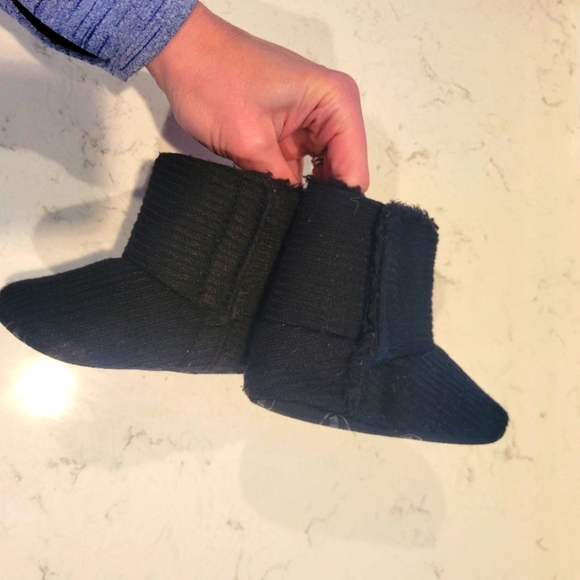Baby Walker Toddler Black Snow Boots Size 9-18 Months - Picture 11 of 13